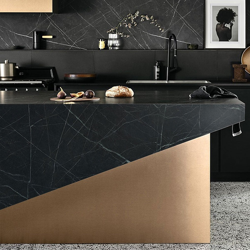 Black Soapstone soapstone installed in a room setting