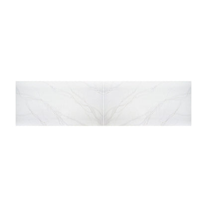 Calacatta Abezzo quartz, bookmatched pair of full slabs
