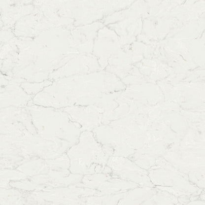 Calacatta Aidana LumaLuxe quartz slab, close up of the surface