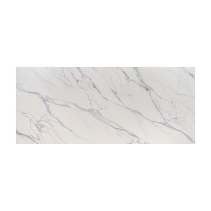 Calacatta Anava Q Plus quartz slab, full slab view