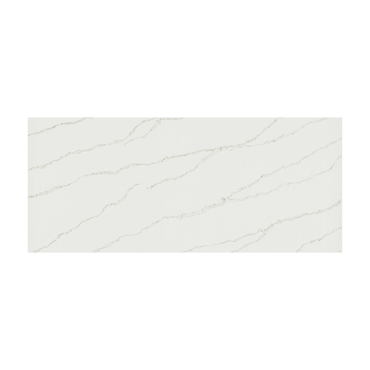 Calacatta Arno LumaLuxe quartz slab, full slab view