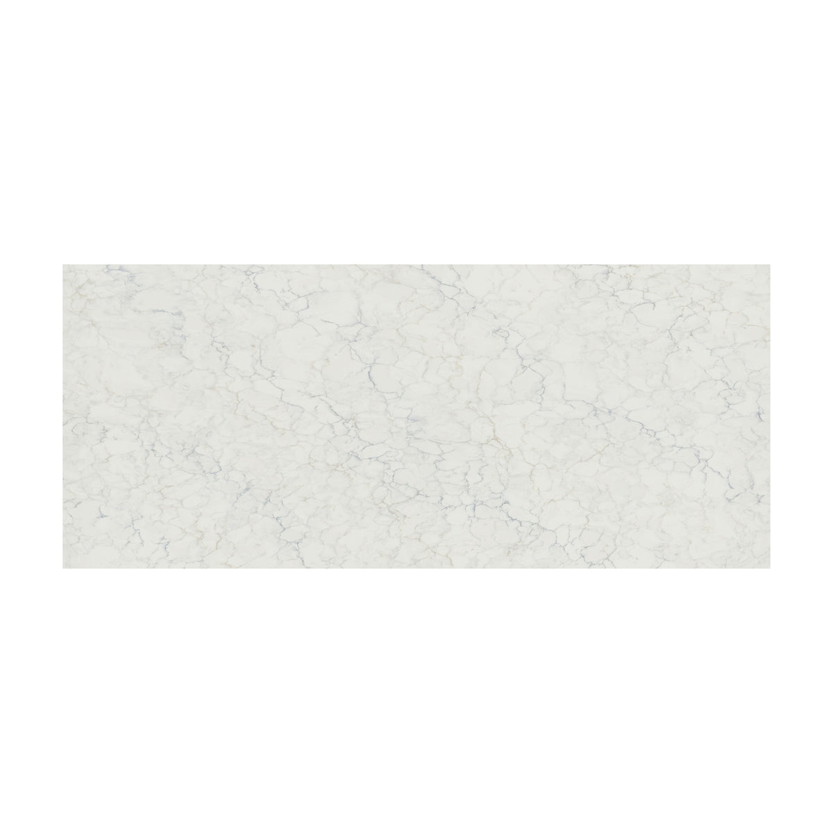Calacatta Azulean quartz slab, full slab view