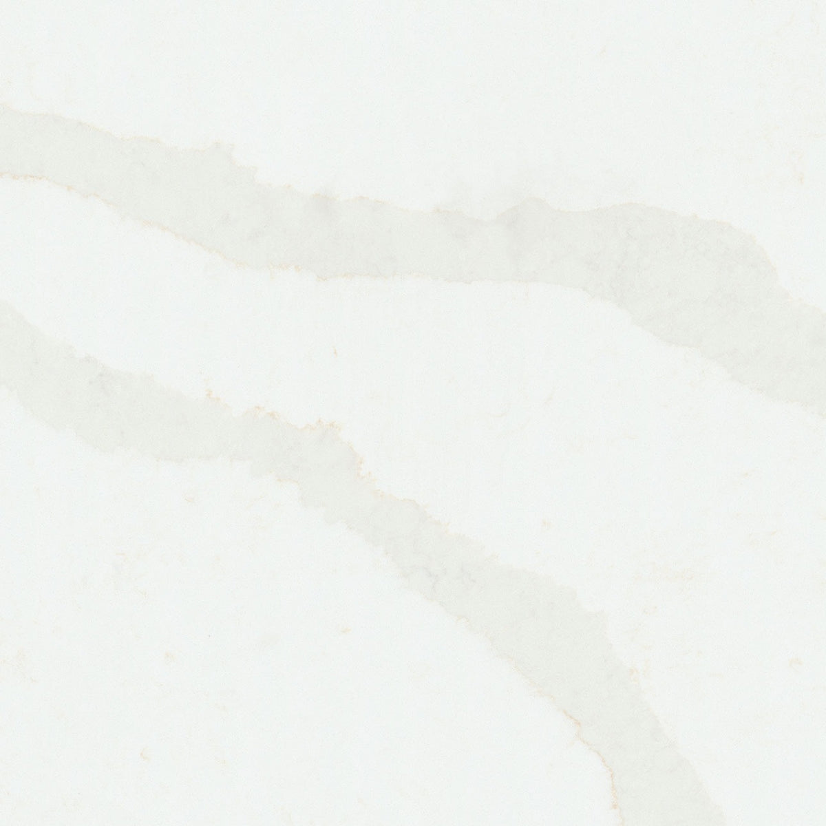 Calacatta Belaros quartz slab, close up of the surface