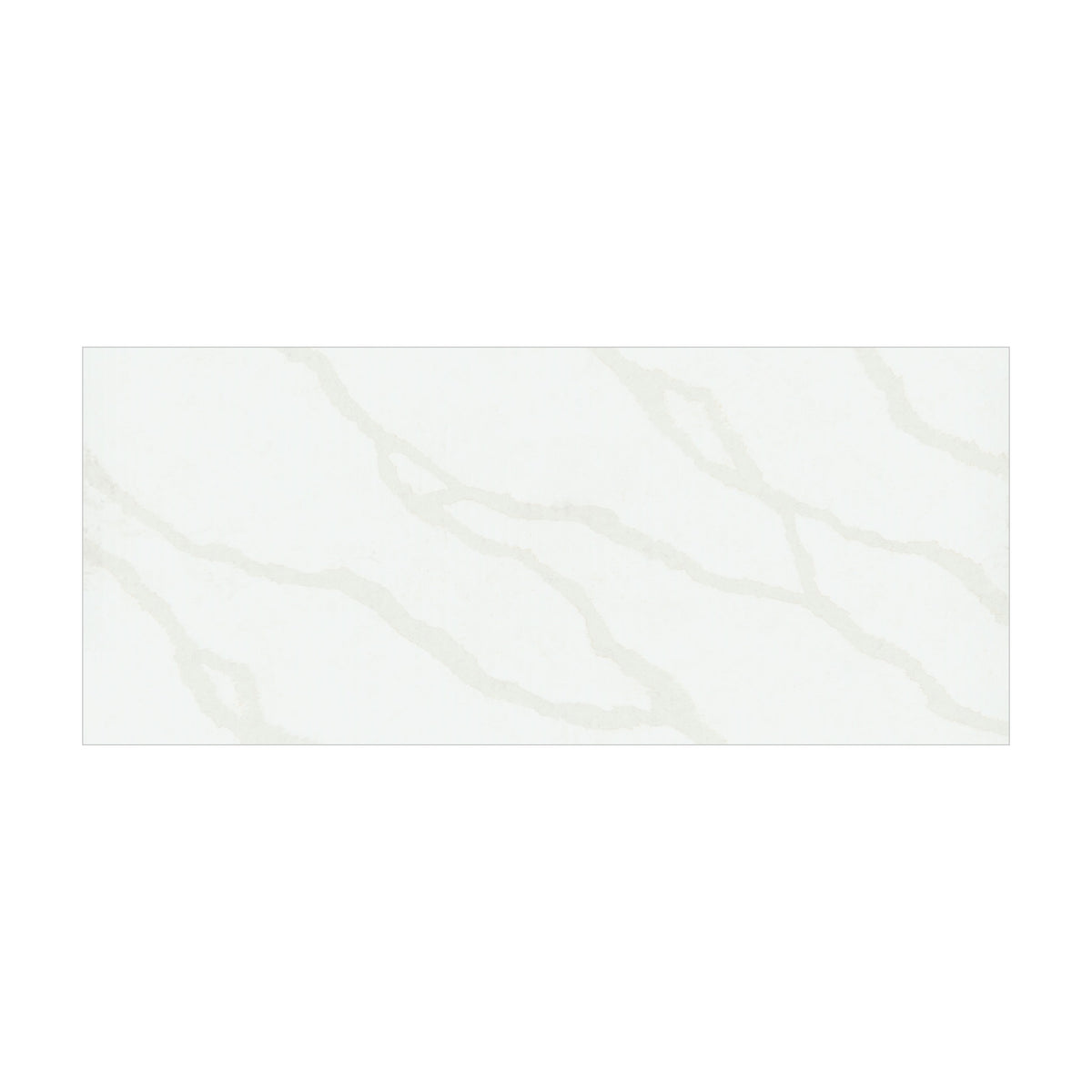 Calacatta Belaros quartz slab, full slab view