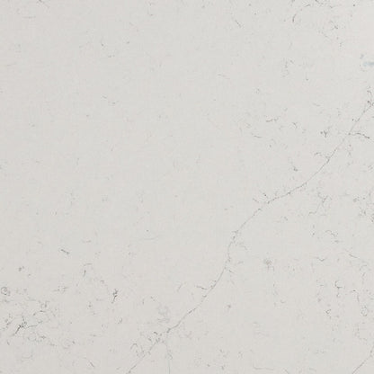 Calacatta Botanica quartz slab, close up of the surface