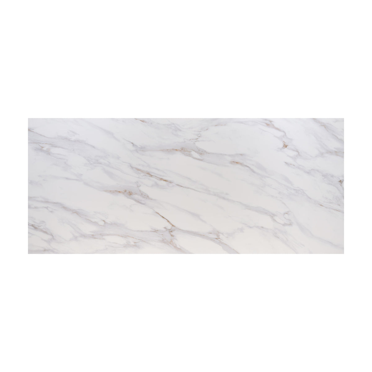 Calacatta Castana Q Plus quartz slab, full slab view
