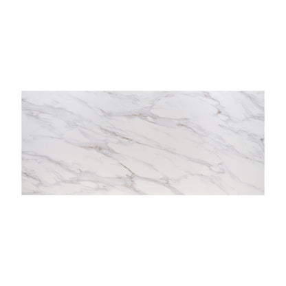 Calacatta Castana Q Plus quartz slab, full slab view