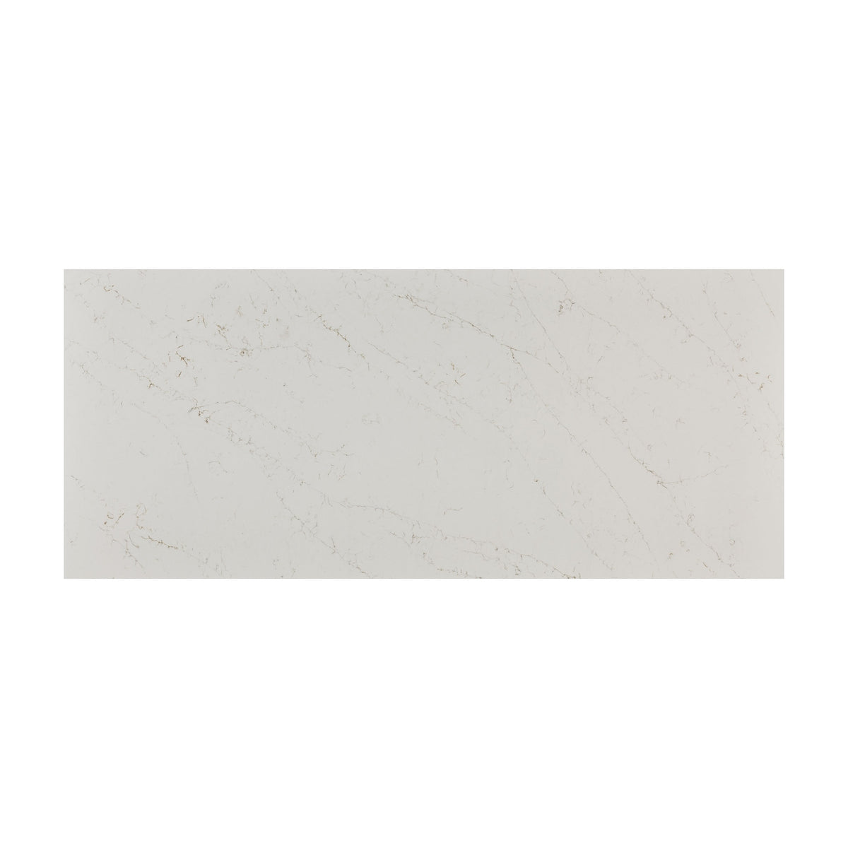 Calacatta Delios LumaLuxe quartz slab, full slab view