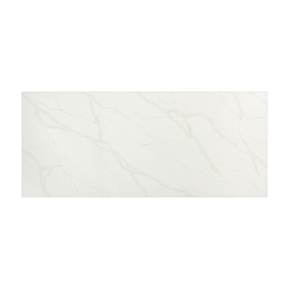 Calacatta Elysio quartz slab, full slab view