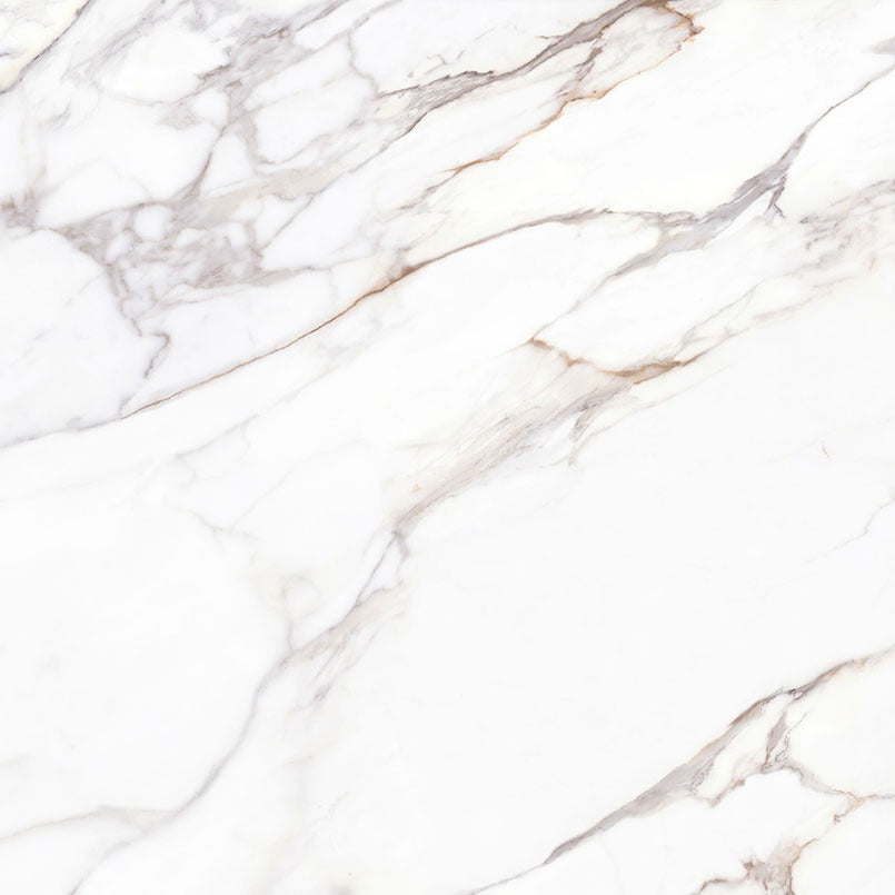 Calacatta Fiorella porcelain slab, close up of the surface