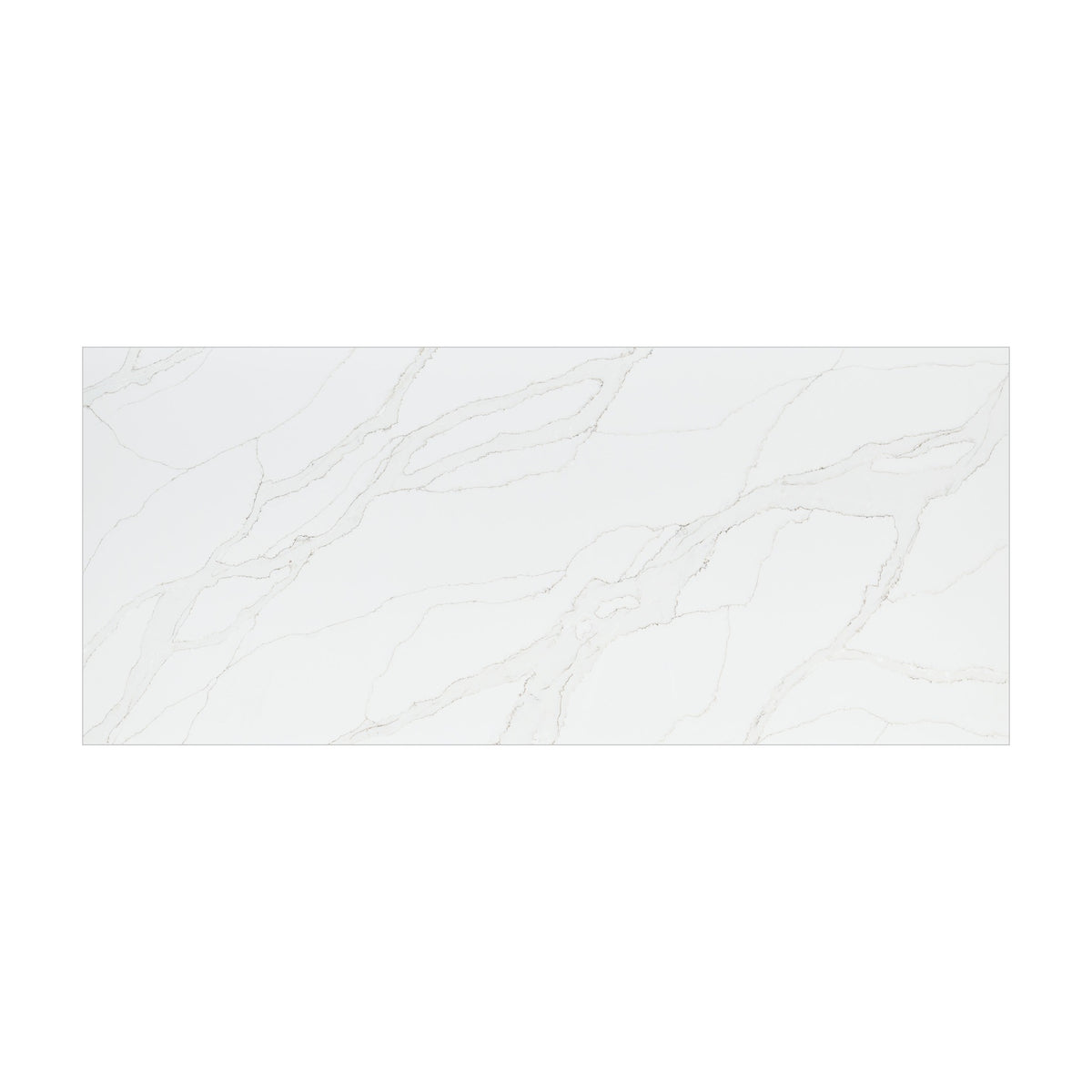 Calacatta Izaro quartz slab, full slab view