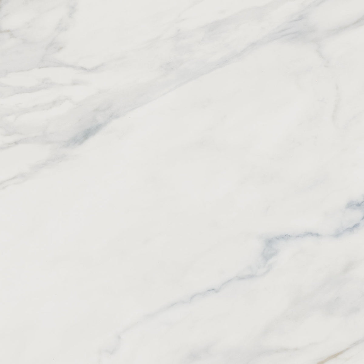 Calacatta Lapiza Q Plus quartz slab, close up of the surface