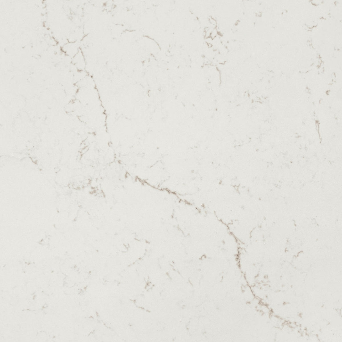 Calacatta Lavasa quartz slab, close up of the surface
