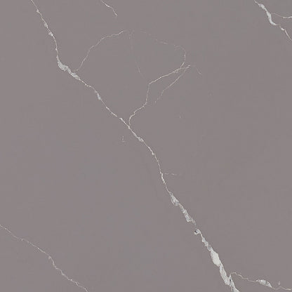 Calacatta Laza Grigio quartz slab, close up of the surface