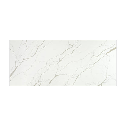Calacatta Laza quartz slab, full slab view
