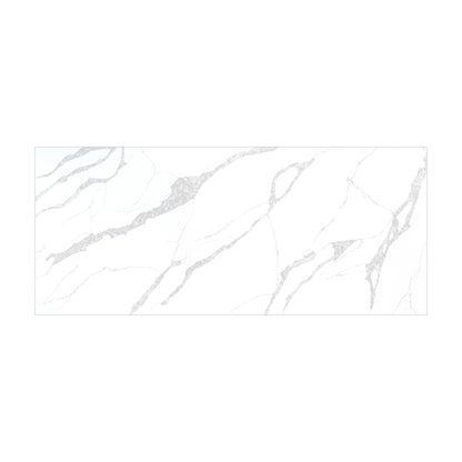 Calacatta Leon quartz slab, full slab view