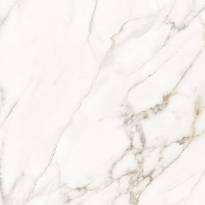 Calacatta Lucca porcelain slab, close up of the surface