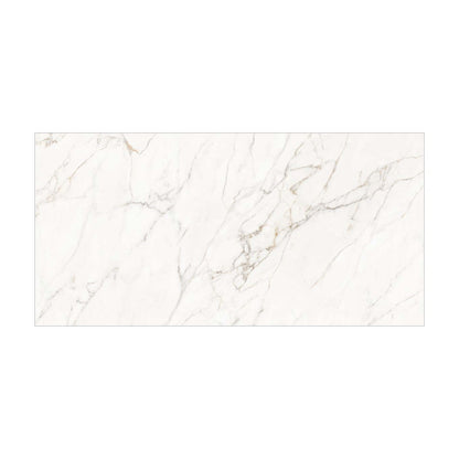 Calacatta Lucca porcelain slab, full slab view