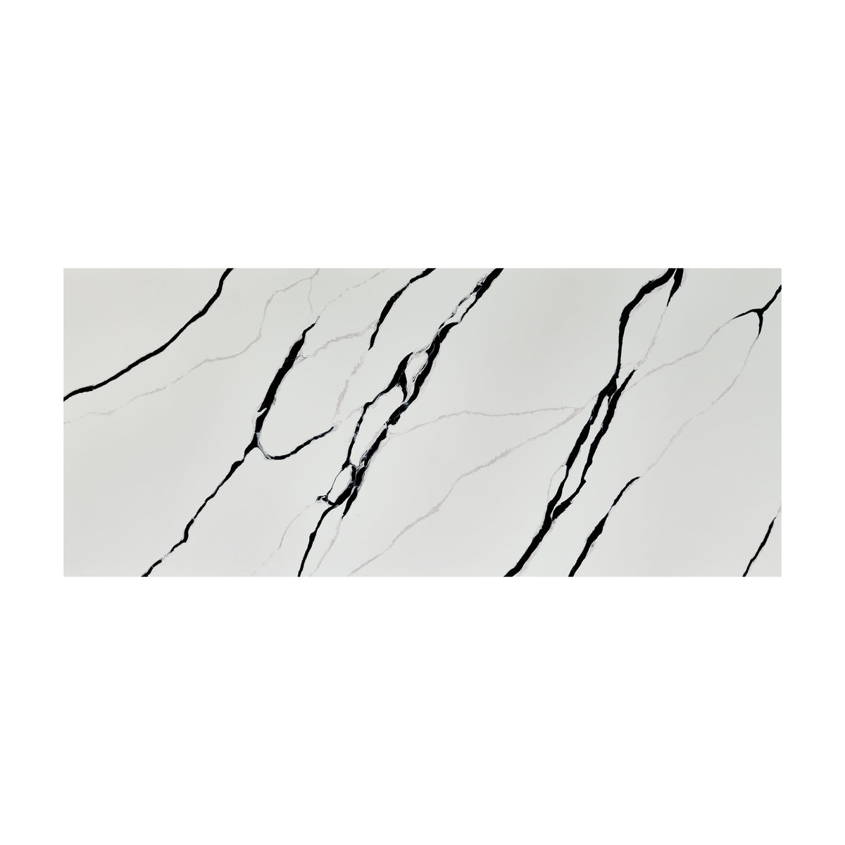 Calacatta Lumanyx LumaLuxe quartz slab, full slab view