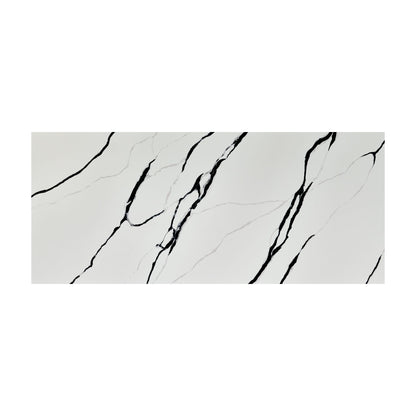 Calacatta Lumanyx LumaLuxe quartz slab, full slab view