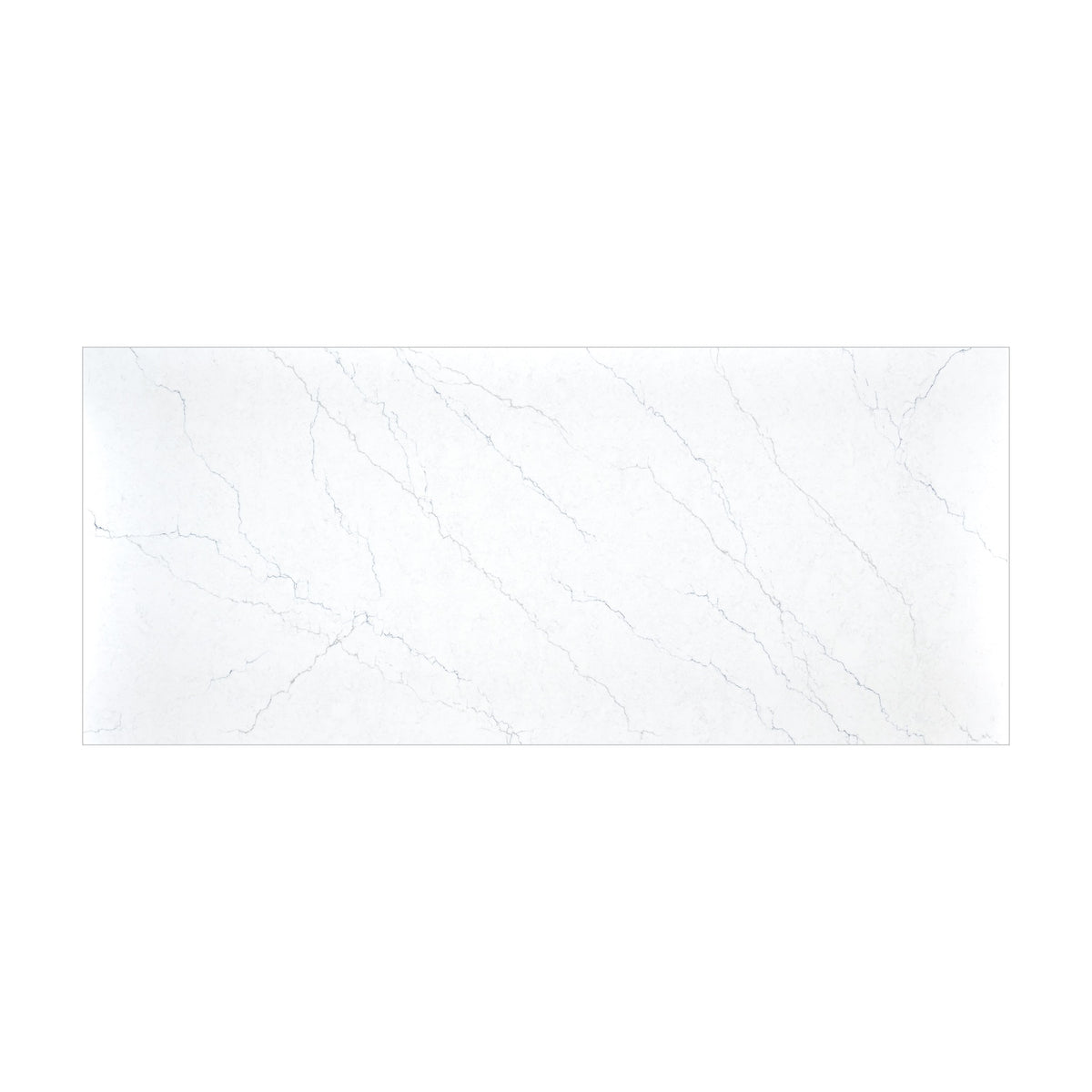 Calacatta Miraggio Cielo Honed LumaLuxe Ultra quartz slab, full slab view