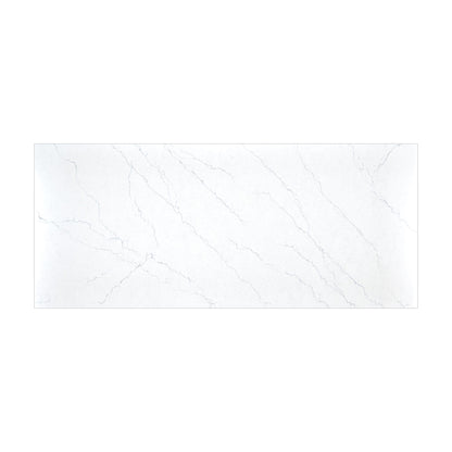 Calacatta Miraggio Cielo Honed LumaLuxe Ultra quartz slab, full slab view