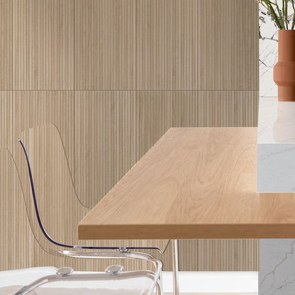Calacatta Miraggio Cielo LumaLuxe Ultra quartz kitchen countertop installed in a room setting