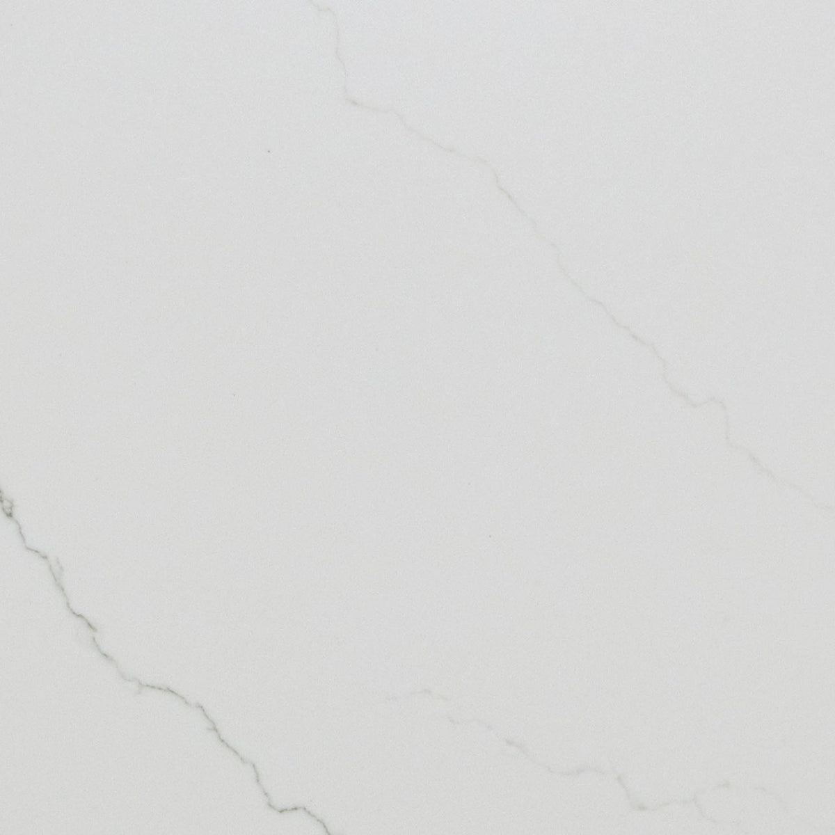 Calacatta Miraggio Honed LumaLuxe Ultra quartz slab, close up of the surface