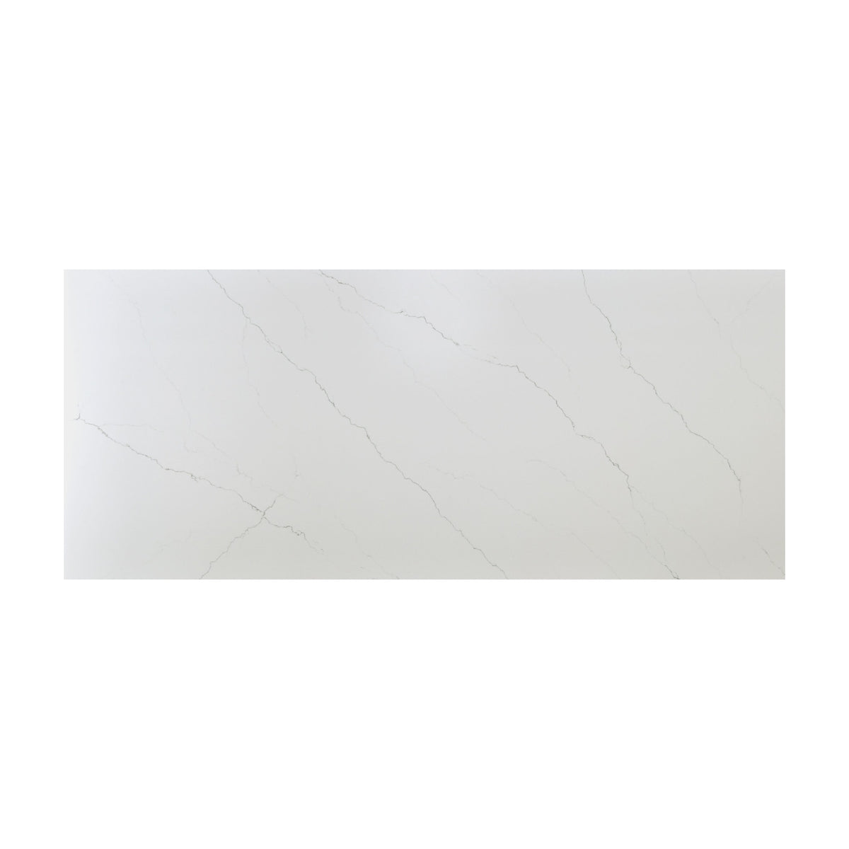 Calacatta Miraggio Honed LumaLuxe Ultra quartz slab, full slab view