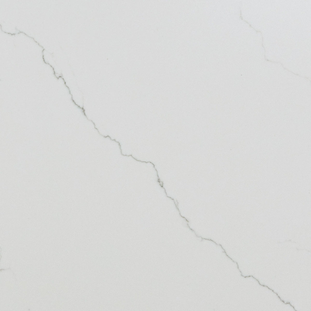 Calacatta Miraggio LumaLuxe Ultra quartz slab, close up of the surface
