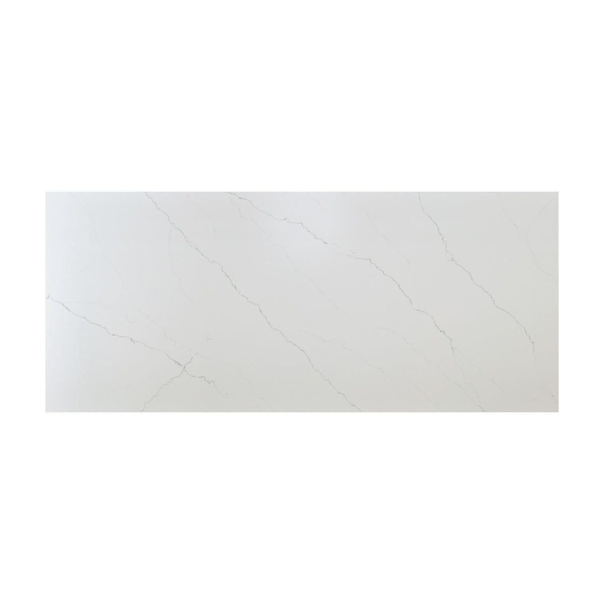 Calacatta Miraggio LumaLuxe Ultra quartz slab, full slab view