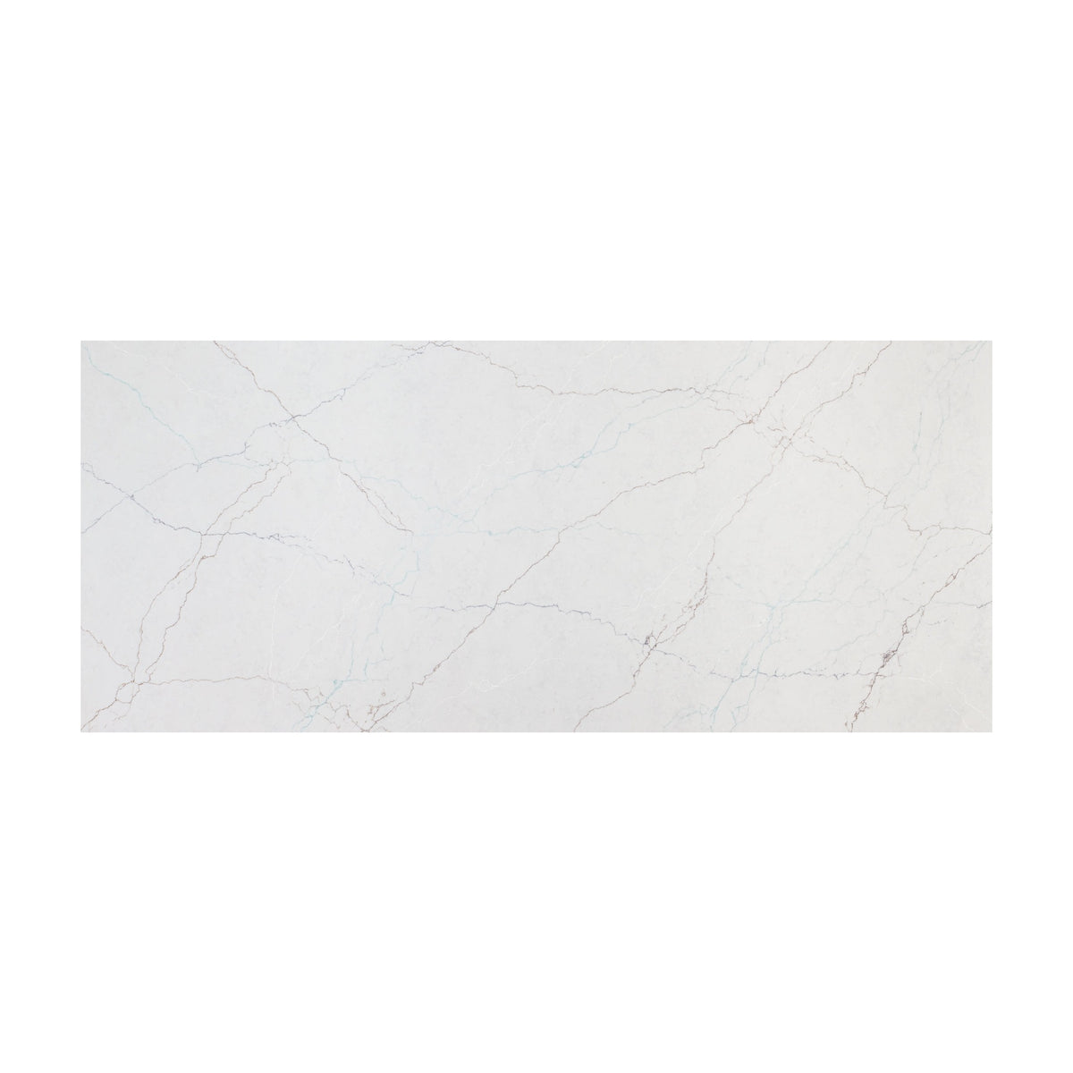 Calacatta Miraggio SeaGlass LumaLuxe Ultra quartz slab, full slab view