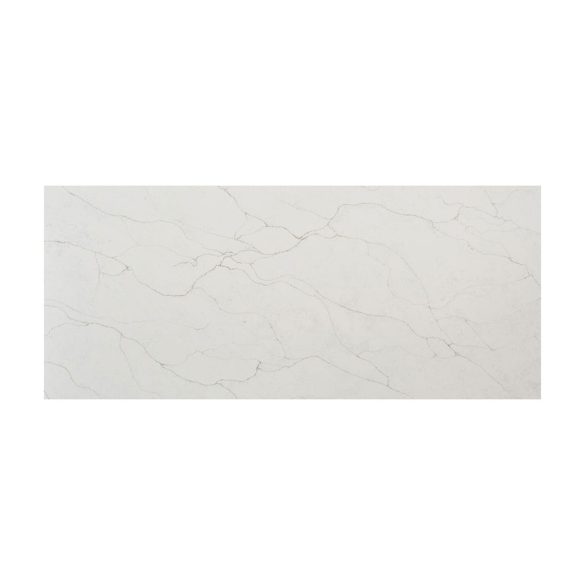 Calacatta Prado quartz slab, full slab view