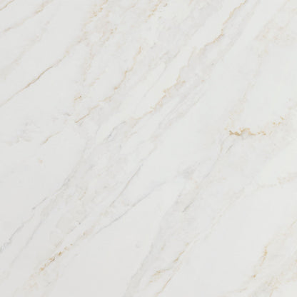 Calacatta Premata quartz slab, close up of the surface