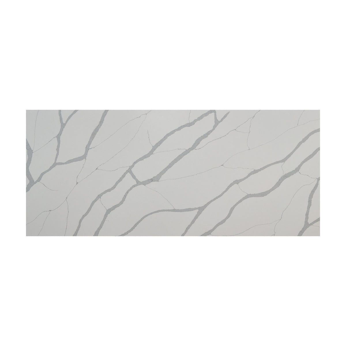 Calacatta Sierra quartz slab, full slab view