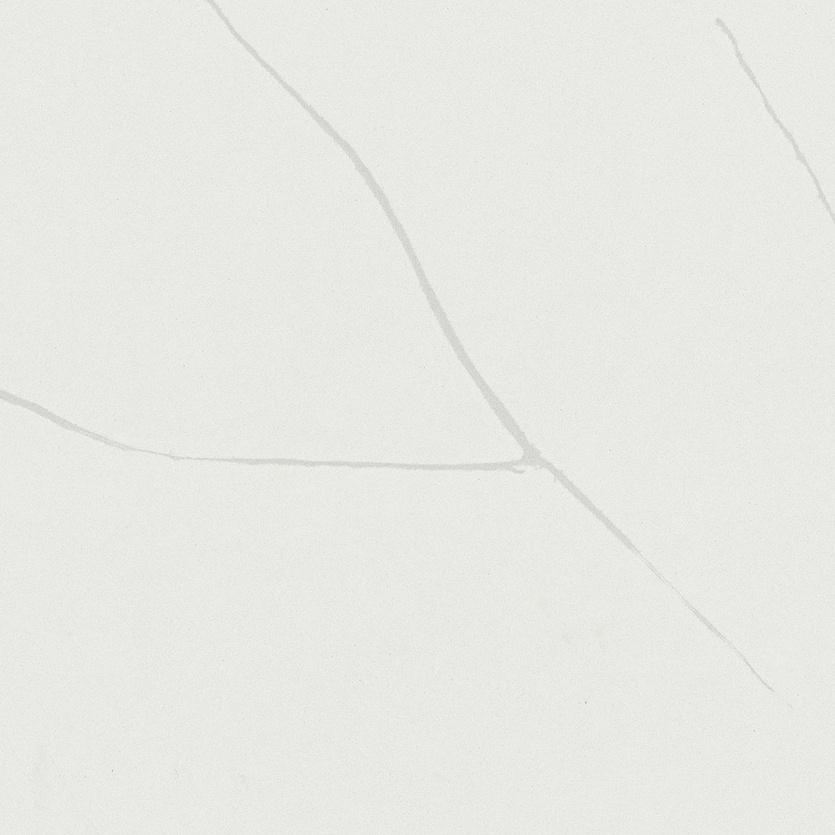 Calacatta Ultra quartz slab, close up of the surface