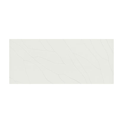Calacatta Ultra quartz slab, full slab view