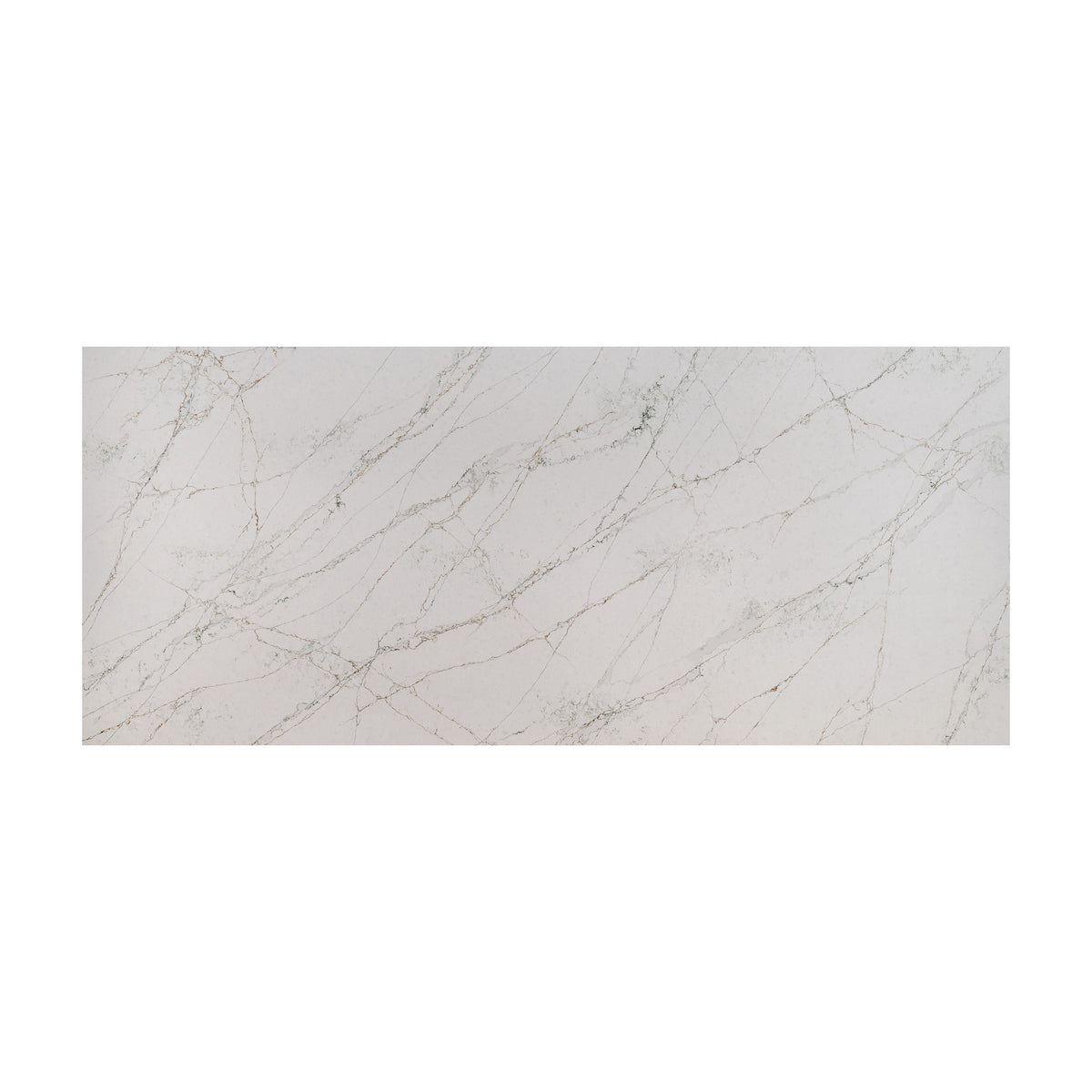 Calacatta Viraldi LumaLuxe quartz slab, full slab view