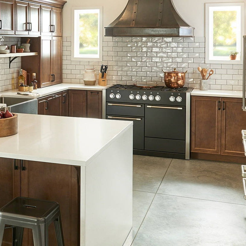 Calico White quartz countertop installed in a room setting