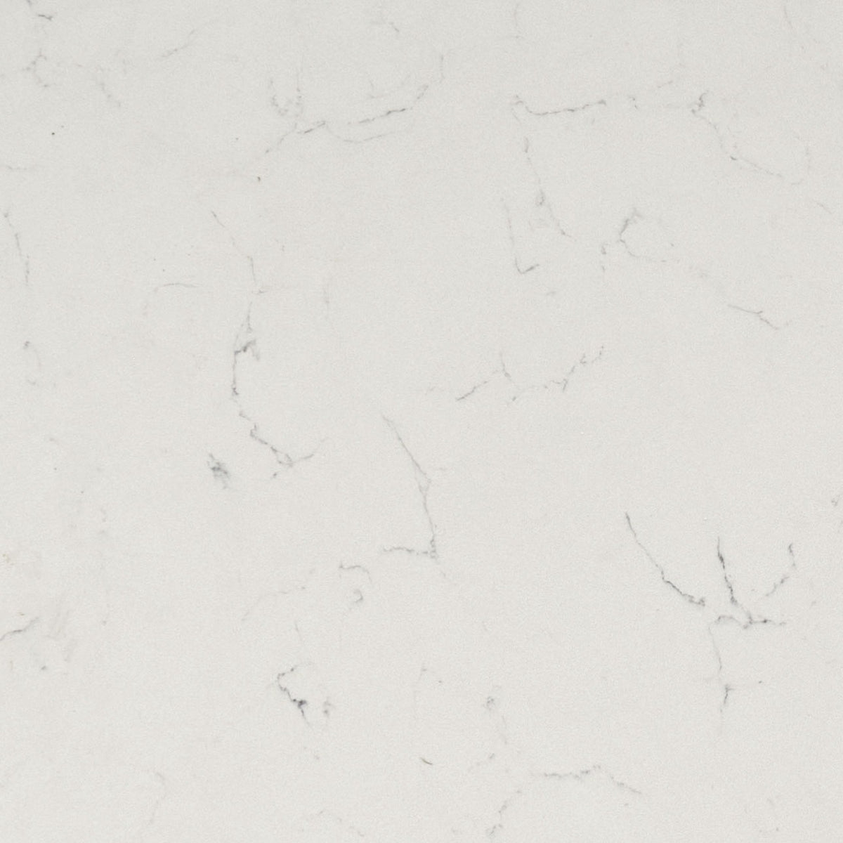 Carrara Delphi quartz slab, close up of the surface