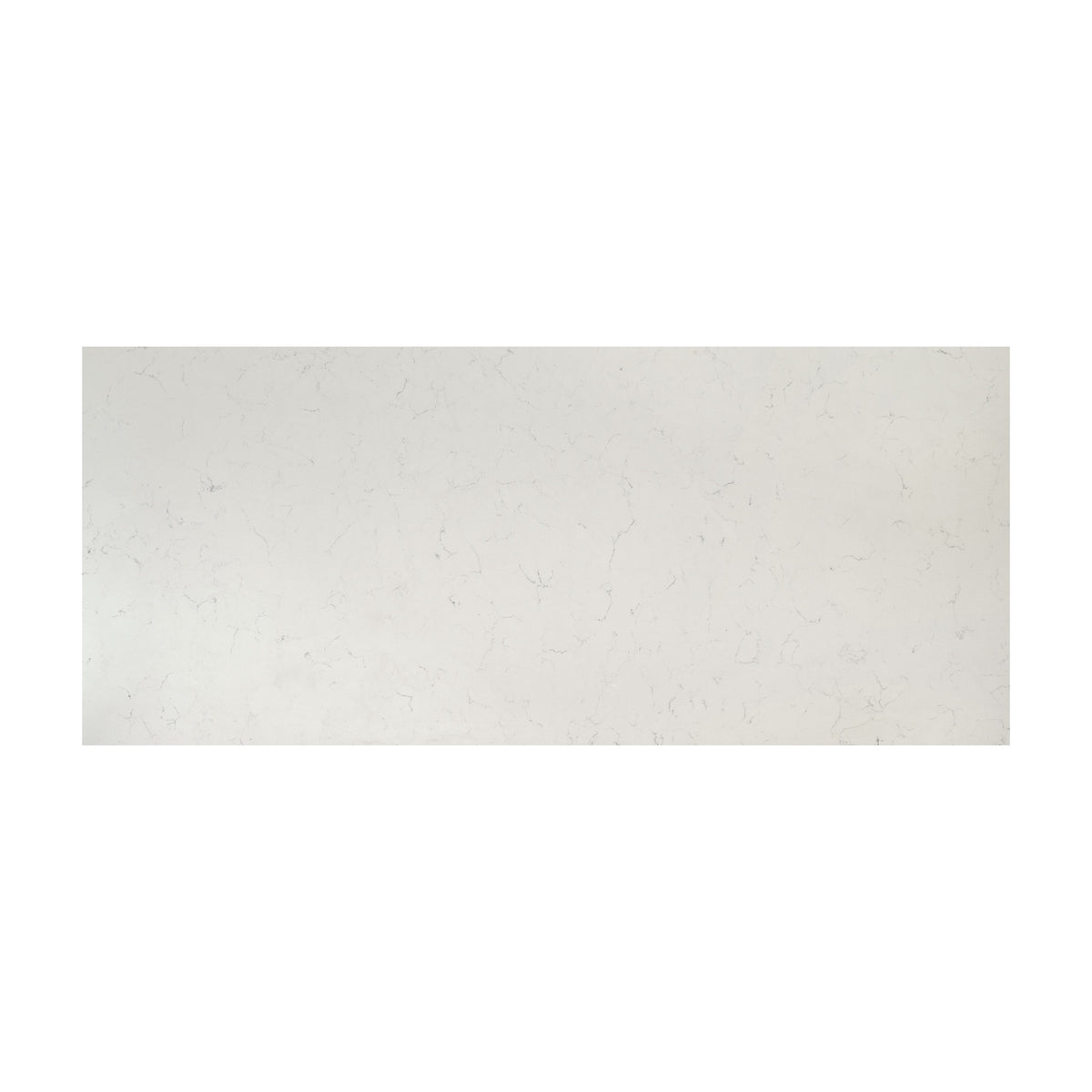 Carrara Delphi quartz slab, full slab view