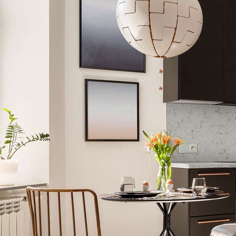 Carrara Mist quartz countertop installed in a room setting
