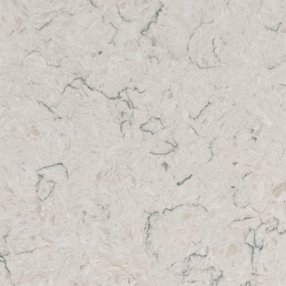 Carrara Mist quartz slab, close up of the surface