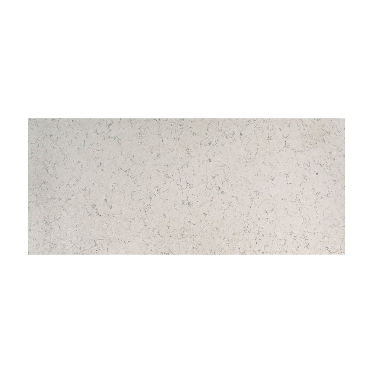 Carrara Mist quartz slab, full slab view