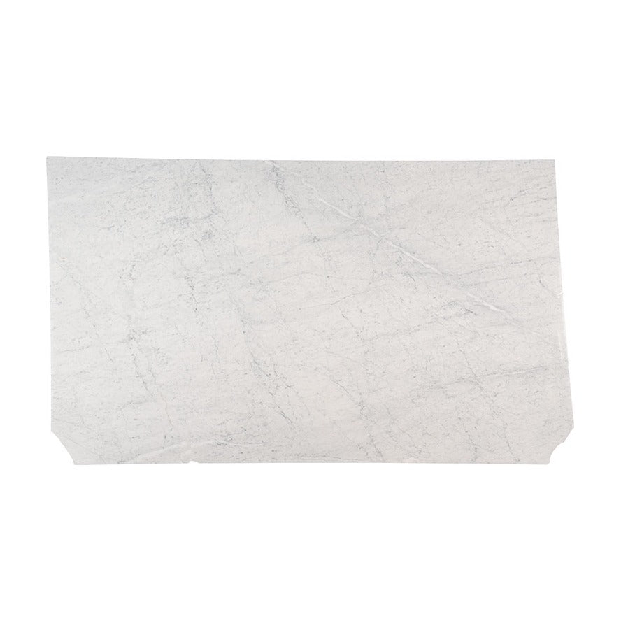 Carrara White marble slab, full slab view