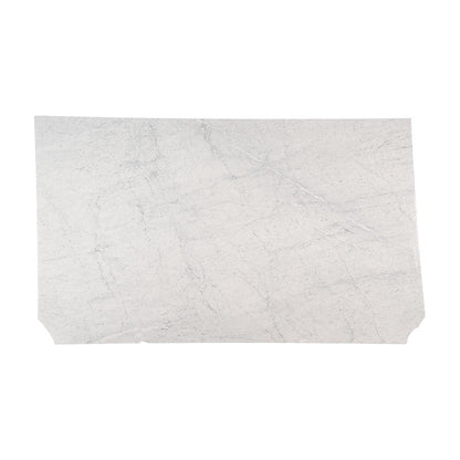 Carrara White marble slab, full slab view