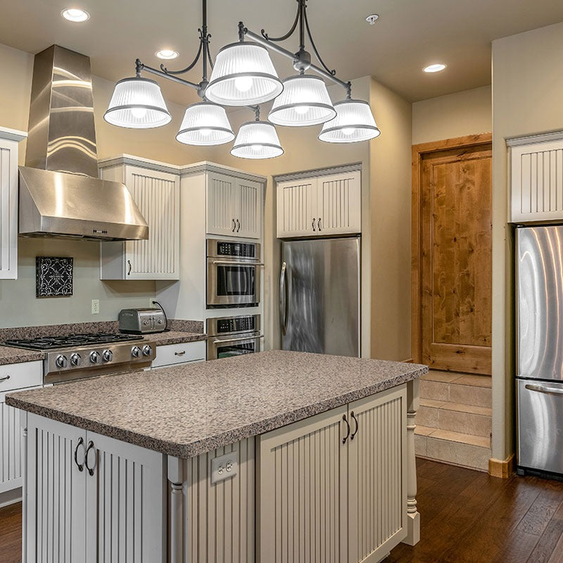 Crema Caramel granite countertop installed in a kitchen
