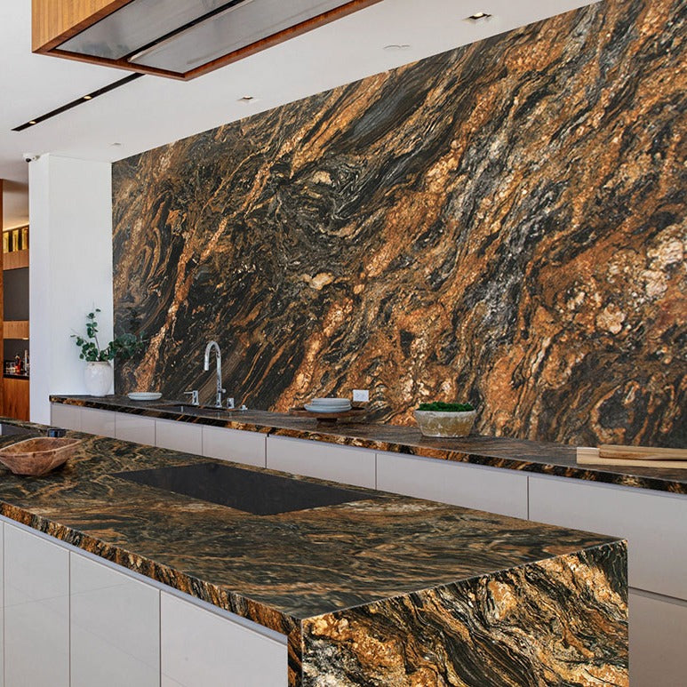 Desert Dream granite countertop installed in a kitchen