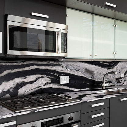 Eclipse granite countertop installed in a kitchen