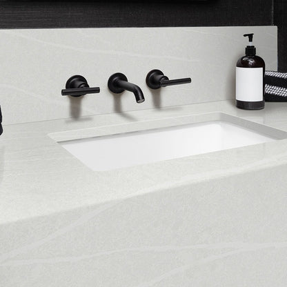 Eroluna quartz countertop installed in a room setting